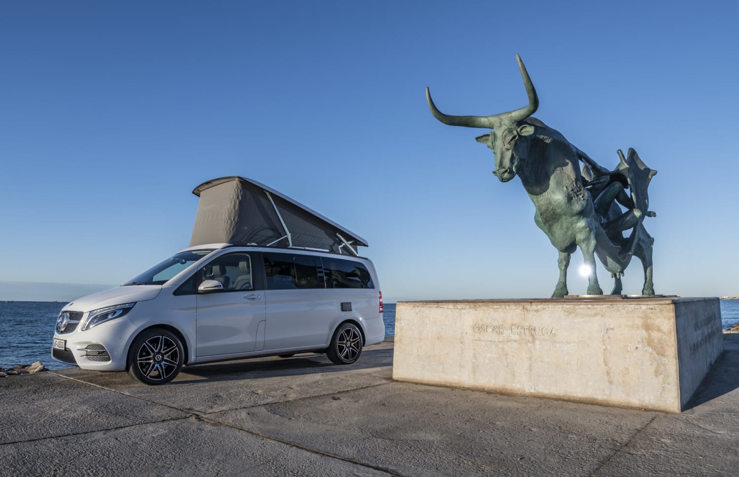 Die neue Mercedes-Benz V-Klasse und Marco Polo, Sitges/Spanien 2019 // The new Mercedes-Benz V-Class and Marco Polo, Sitges/Spain 2019