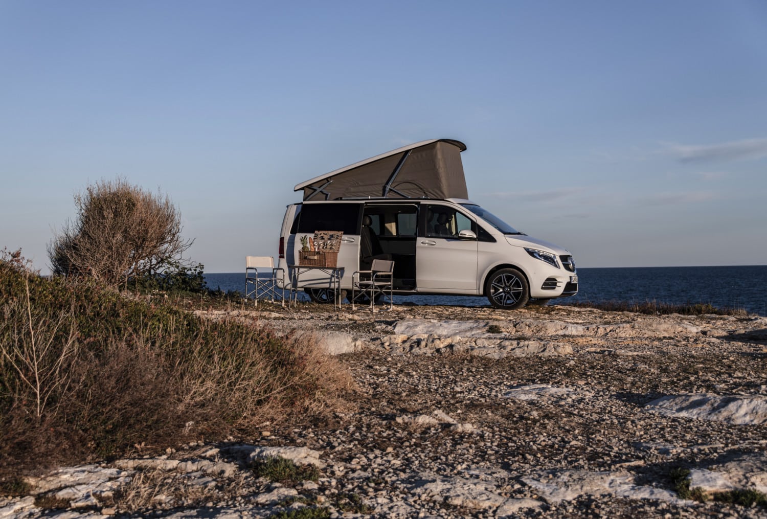 Die neue Mercedes-Benz V-Klasse und Marco Polo, Sitges/Spanien 2019 // The new Mercedes-Benz V-Class and Marco Polo, Sitges/Spain 2019