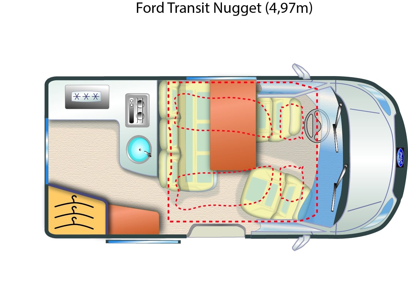 Ford Transit Nugget 4,97