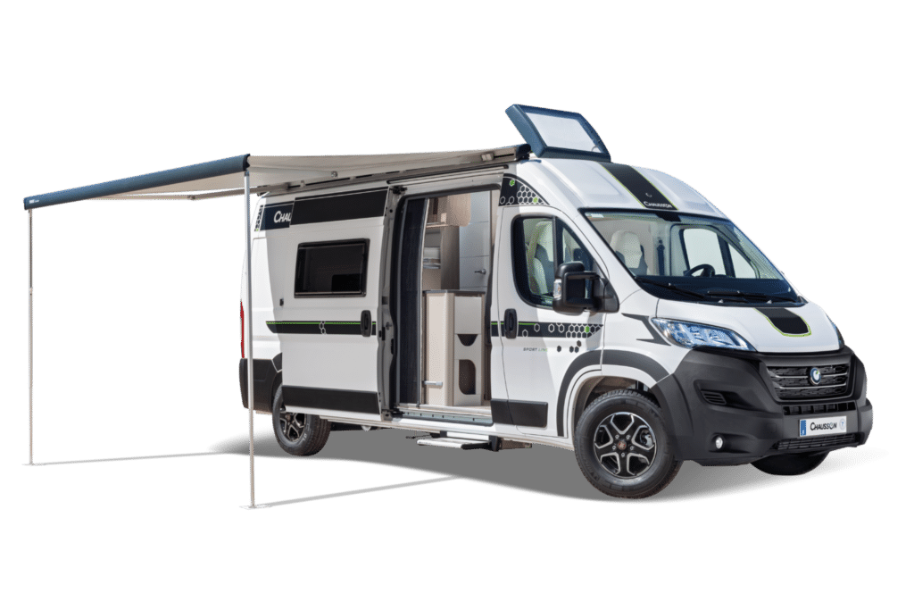 Chausson V594 avec le store déplié