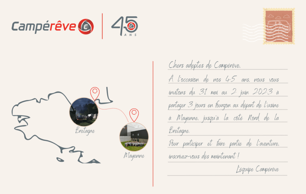 Une invitation au voyage pour les 45 ans de Campérêve !